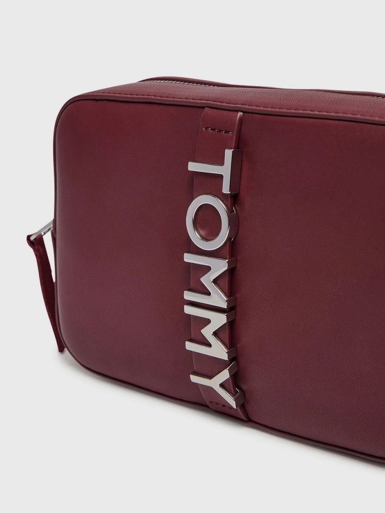 Bandolera City Bold Logo Metálico Rojo Tommy Hilfiger-3