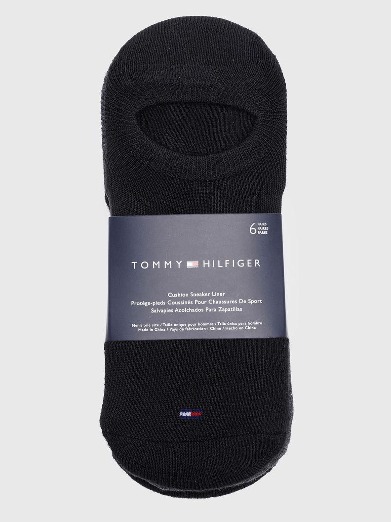 Pack De 6 Calcetines Sport A Rayas Negro Tommy Hilfiger-1