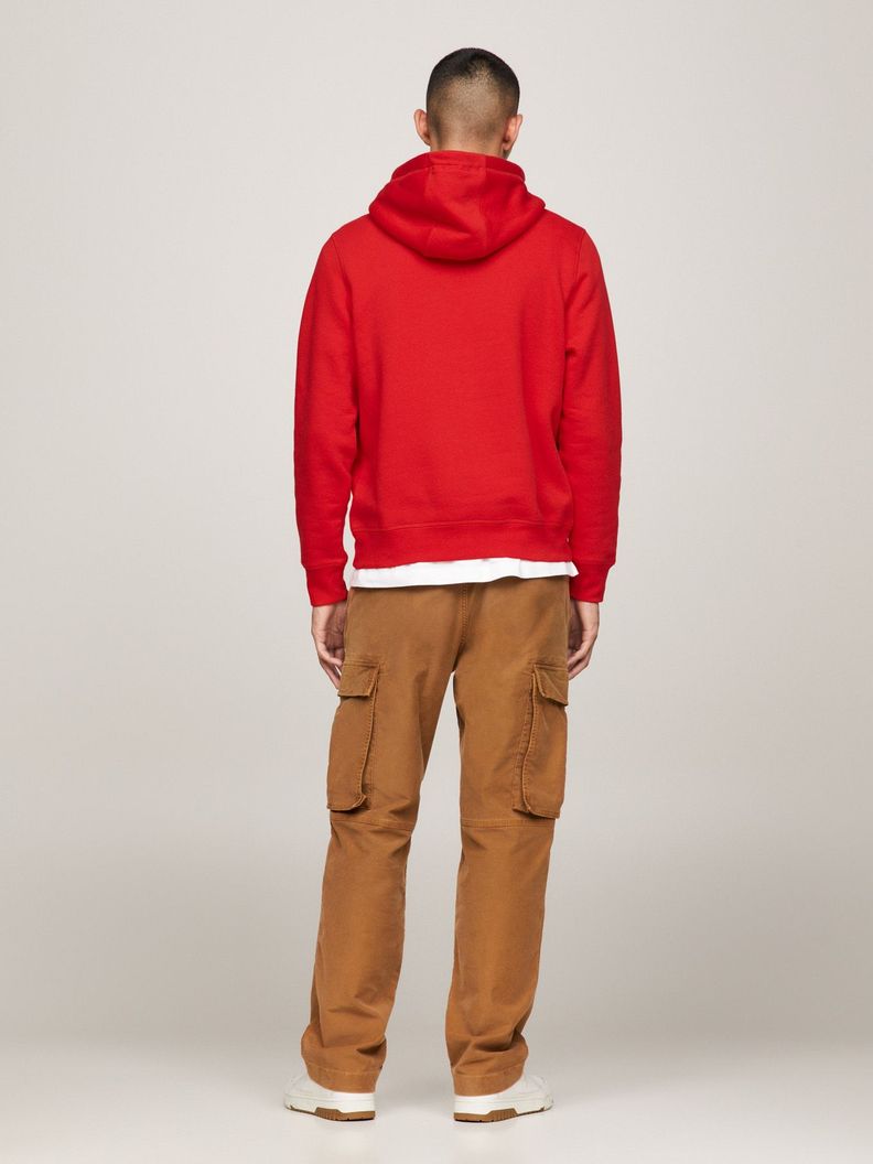 Polerón Hoodie Established Logo Rojo Tommy Hilfiger-2