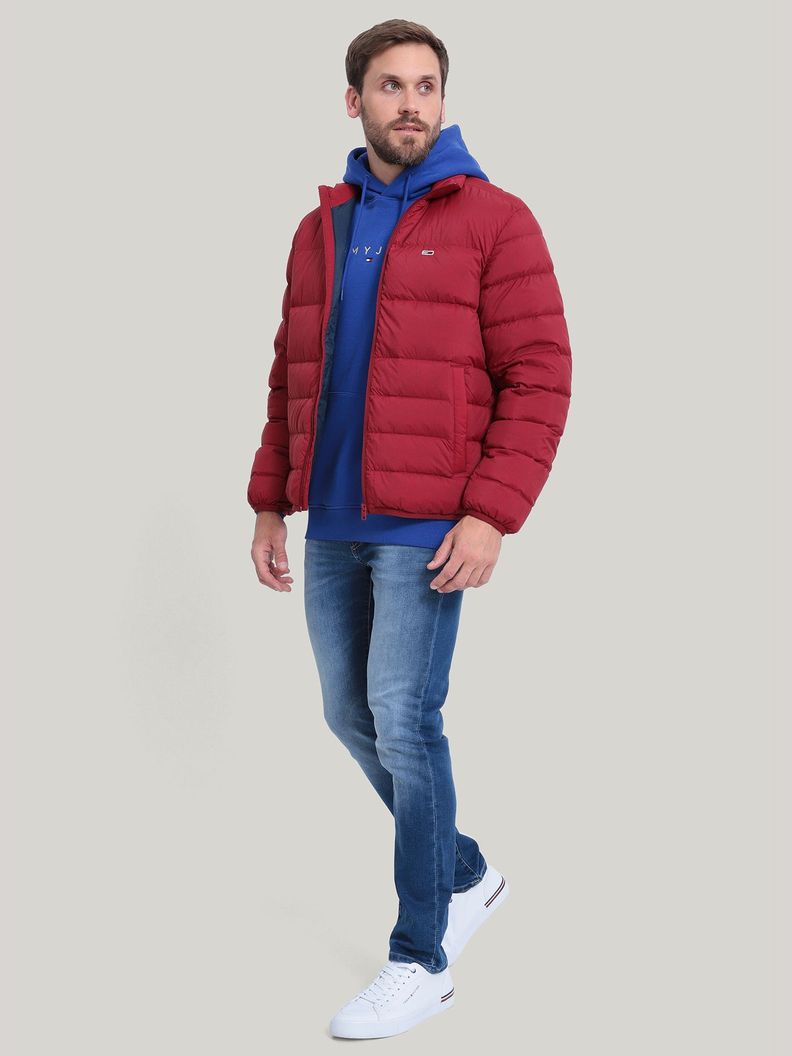 Parka Acolchada Packable Con Logo Rojo Tommy Hilfiger-1