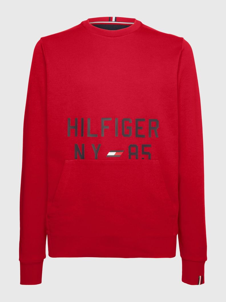 Polerón Con Logo Gráfico Rojo Tommy Hilfiger-4