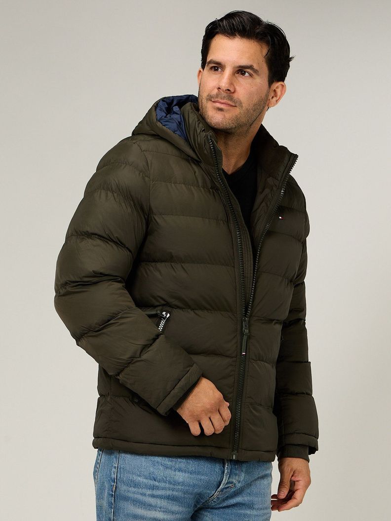 Parka Acolchada Con Gorro