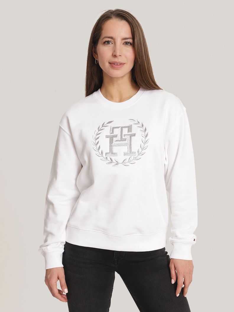 Polerón Con Logo Monogram Blanco Tommy Hilfiger-0