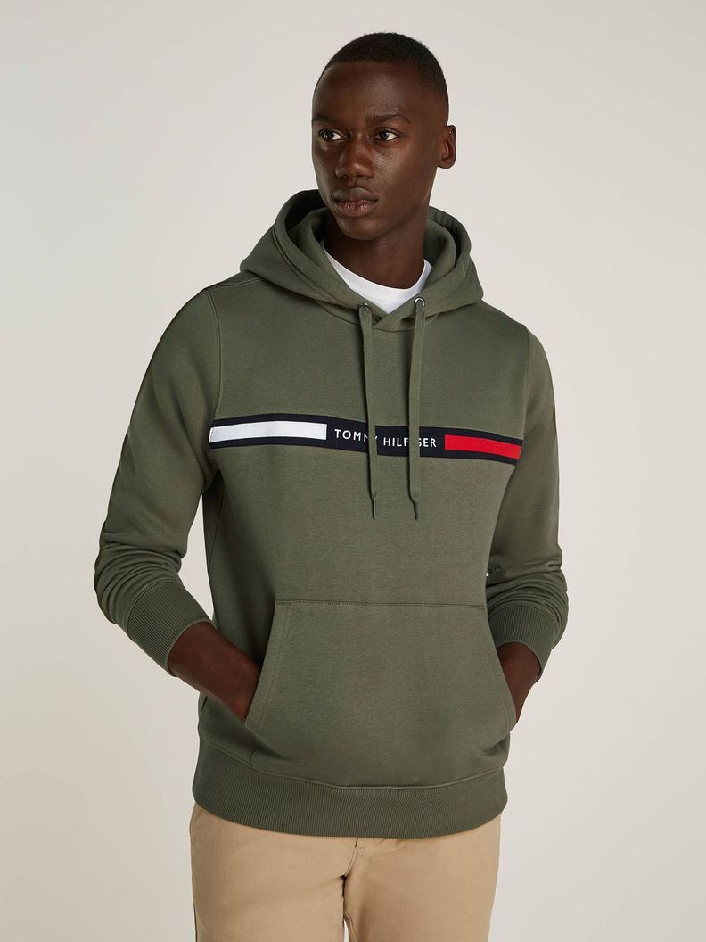 Polerón Hoodie Chest Logo Verde Tommy Hilfiger-0