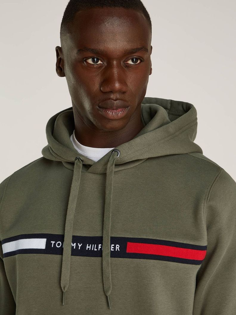 Polerón Hoodie Chest Logo Verde Tommy Hilfiger-2
