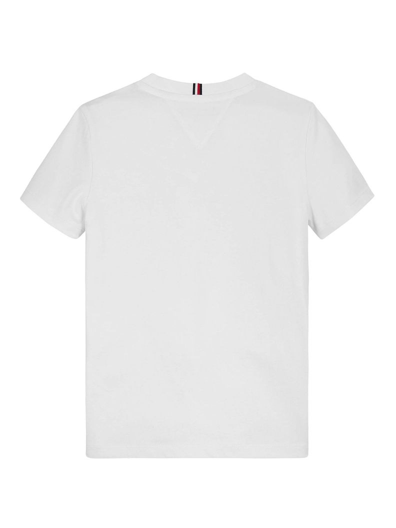 Polera De Niño Con Logo Monotipo Blanco Tommy Hilfiger-1
