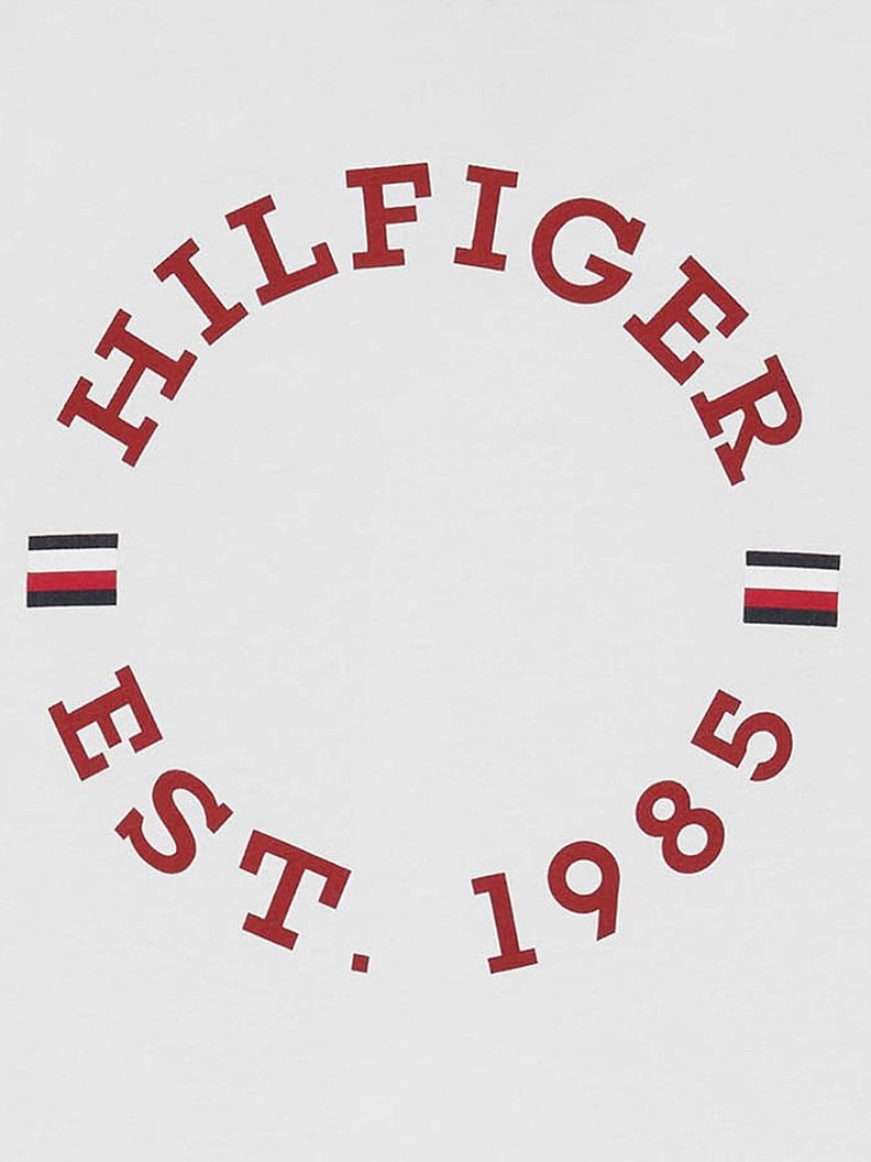 Polera De Niño Con Logo Monotipo Blanco Tommy Hilfiger-2