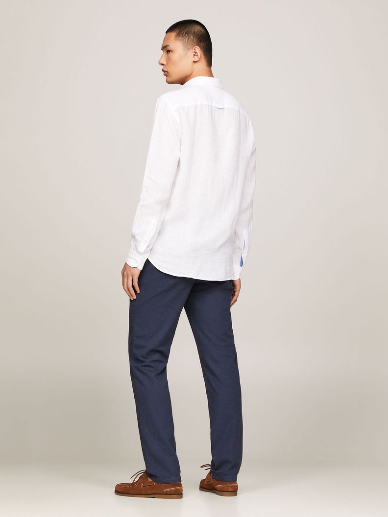 Camisa Lino Pigmentada Blanco Tommy Hilfiger-2