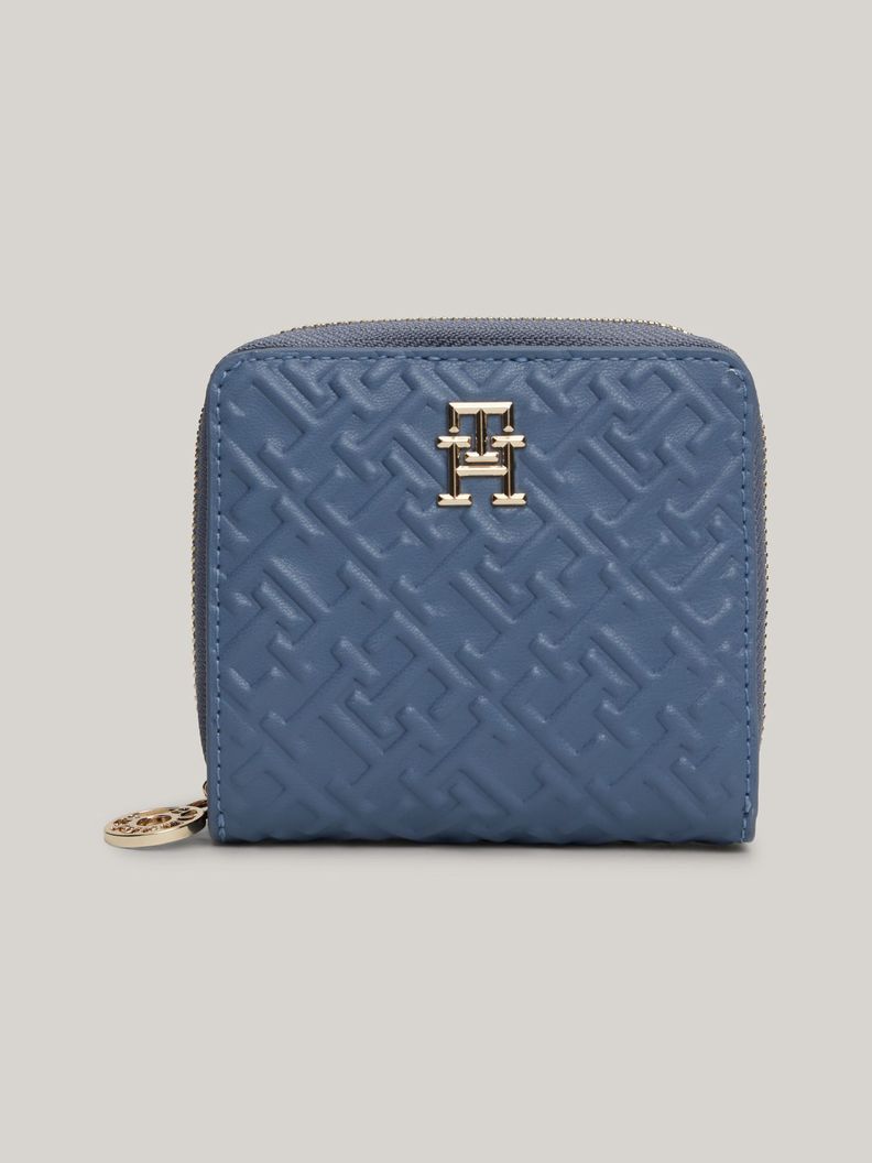 Billetera Con Monograma Celeste Tommy Hilfiger-0