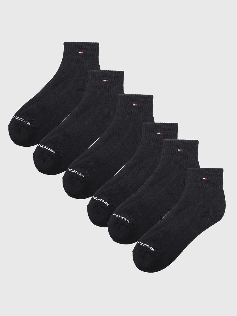 Pack De 6 Pares De Calcetines Sp Negro Tommy Hilfiger-0