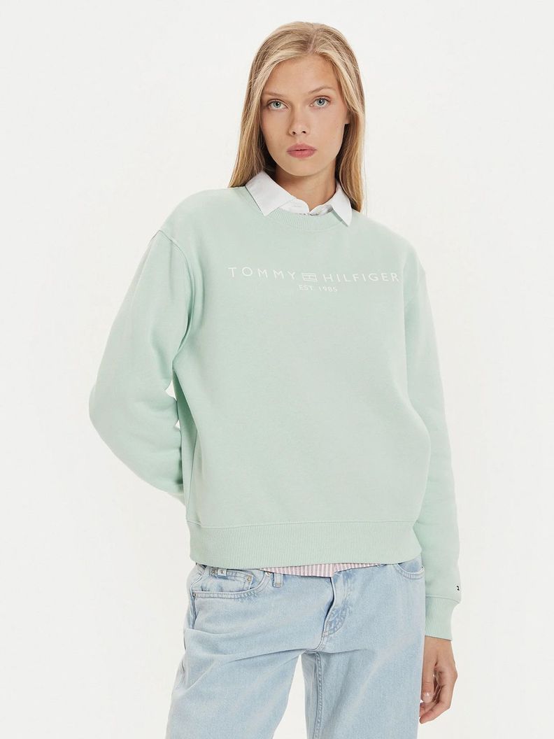 Polerón Modern Con Logo Verde Tommy Hilfiger-0