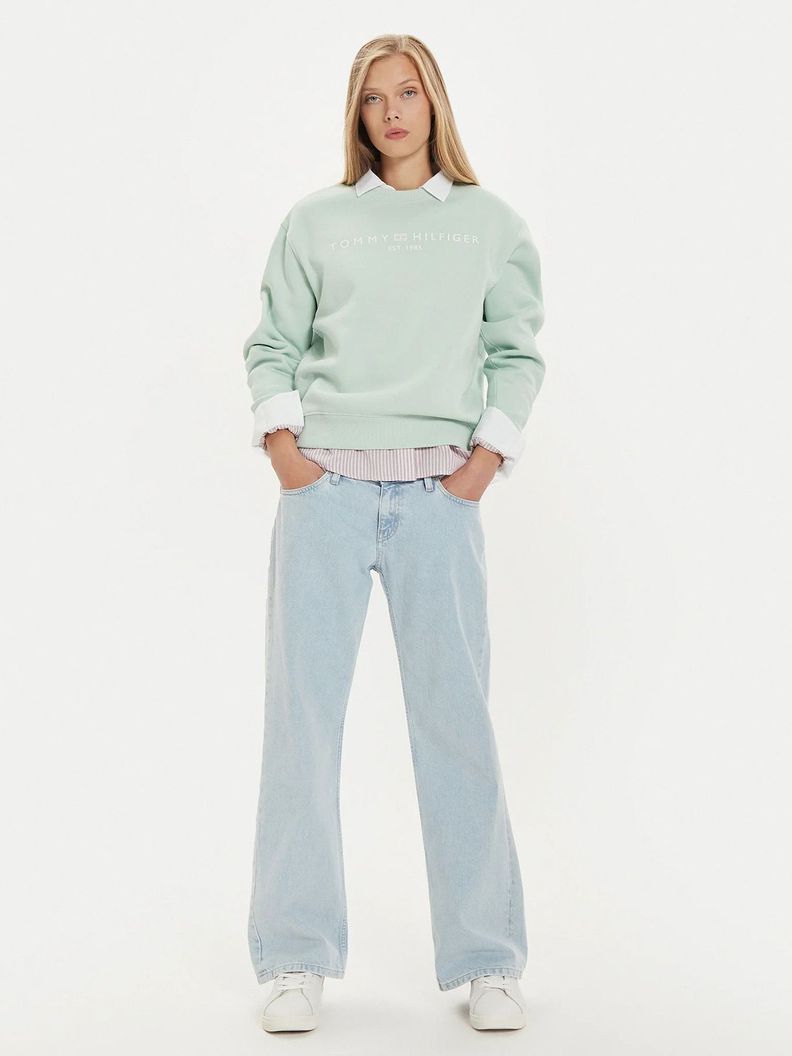 Polerón Modern Con Logo Verde Tommy Hilfiger-1