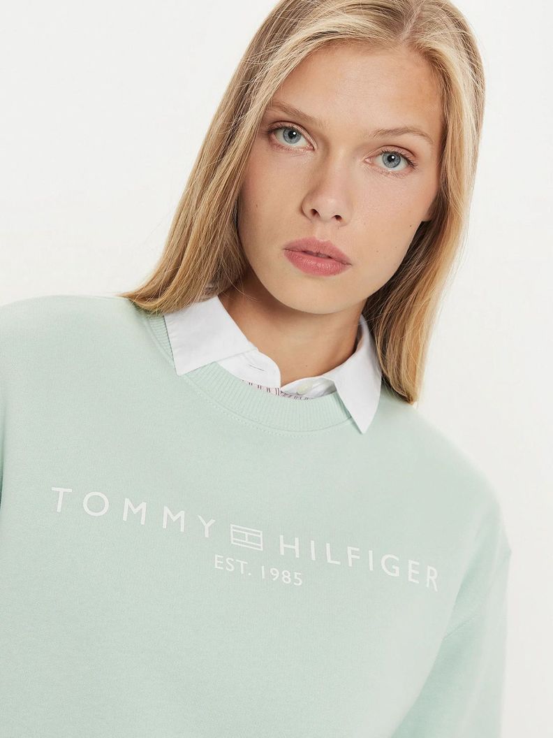 Polerón Modern Con Logo Verde Tommy Hilfiger-3