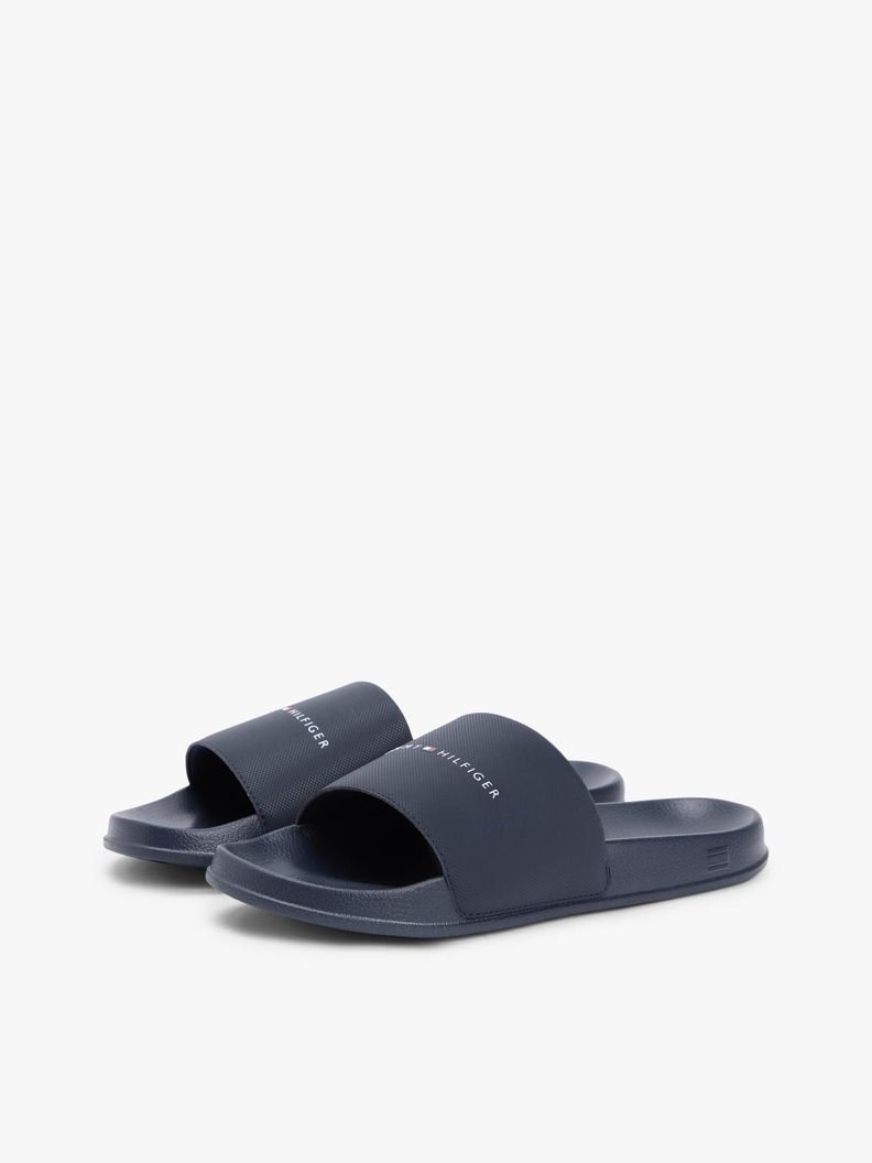 Sandalias Texturizadas Con Logo
