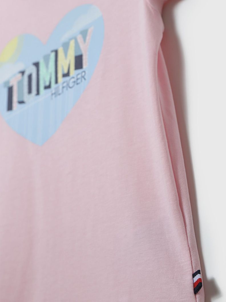 Polera Con Logo Heart Rosado Tommy Hilfiger-3