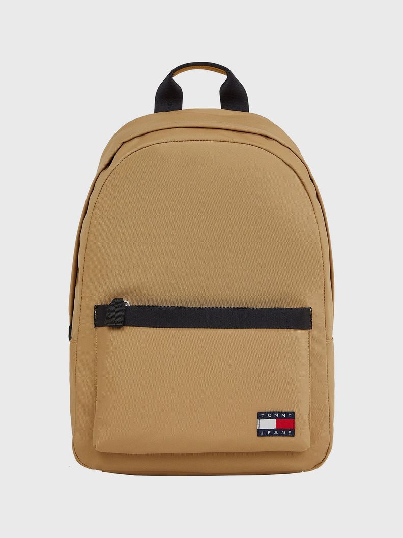 Mochila Essential Con Logo Parche Beige Tommy Hilfiger-0