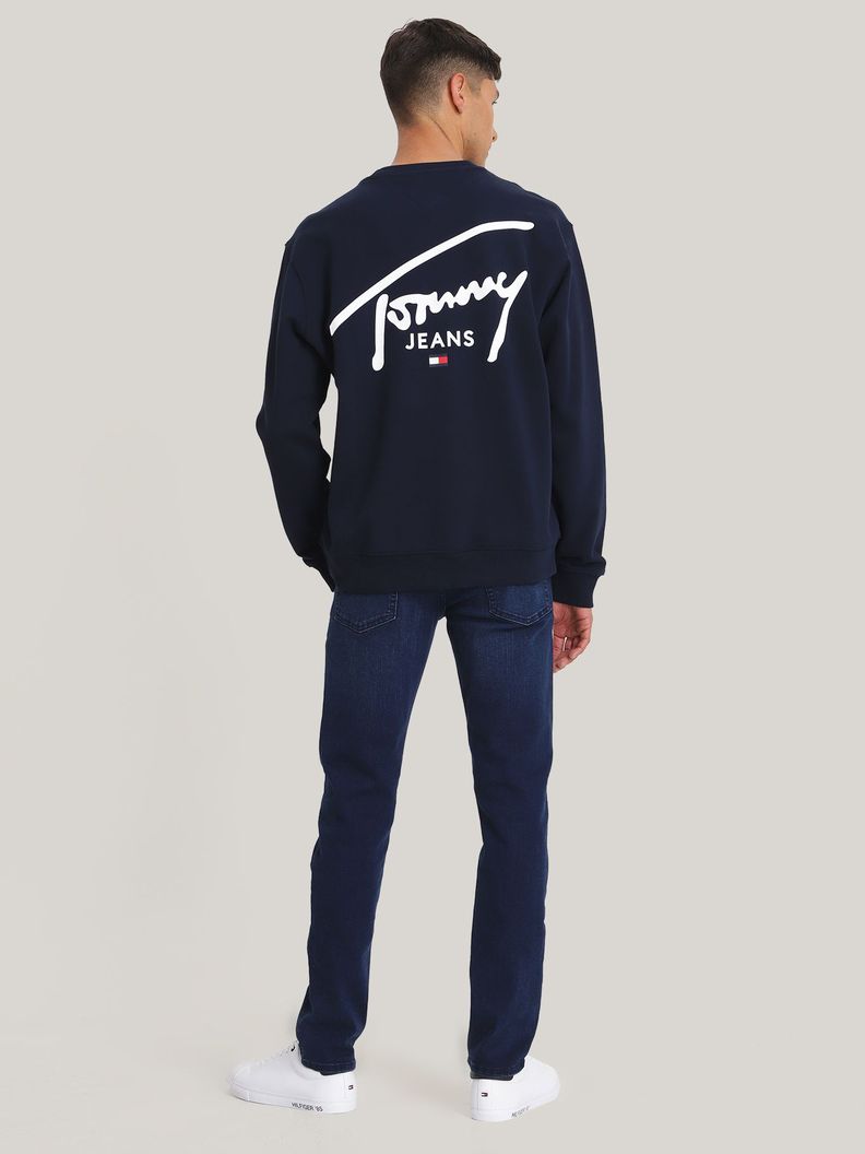 Polerón Con Logo Signature Azul Tommy Jeans-2