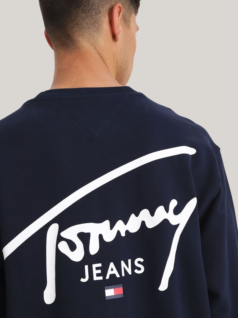 Polerón Con Logo Signature Azul Tommy Jeans-3