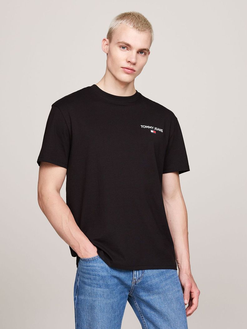 Polera Con Logo En La Espalda Negro Tommy Jeans-0