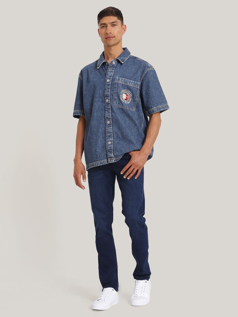 Sobrecamisa Prep Explorer Luxe C Logo Azul Tommy Jeans-1