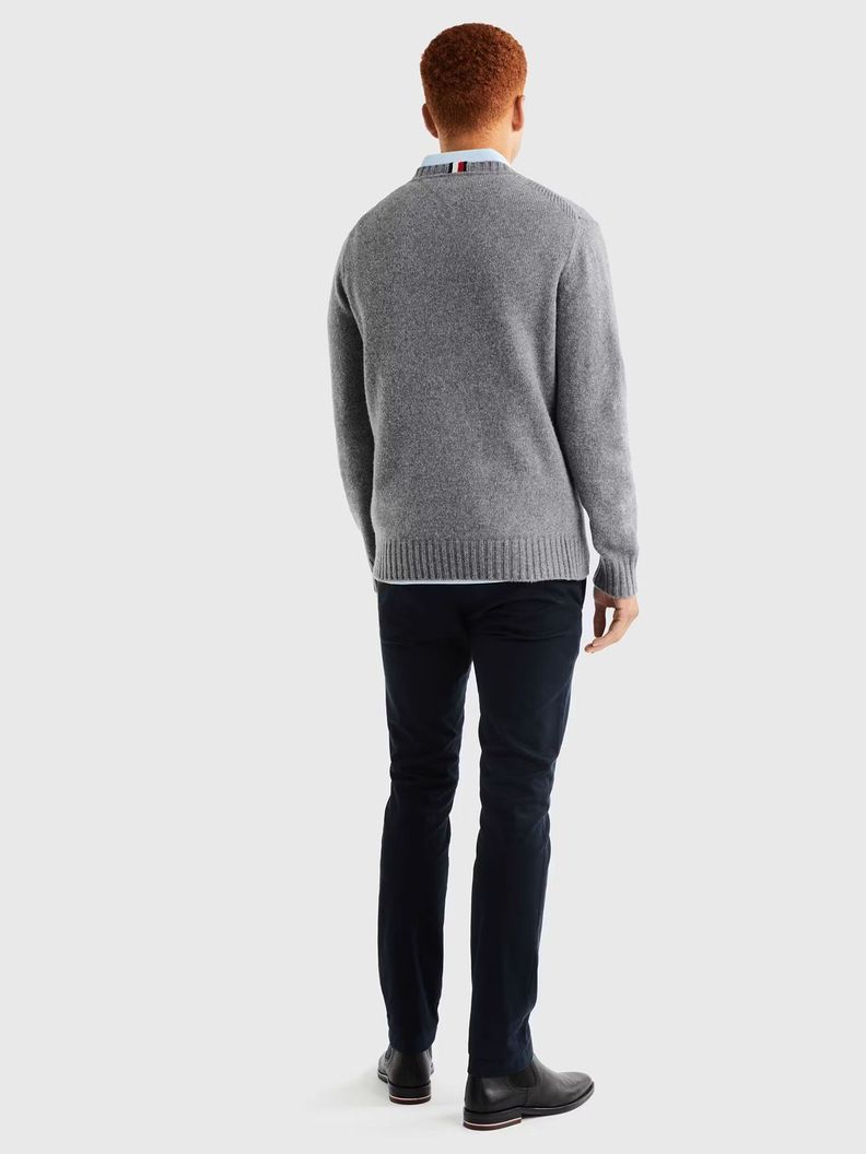 SWEATER LOGO MONOGRAM GRIS TOMMY HILFIGER-2