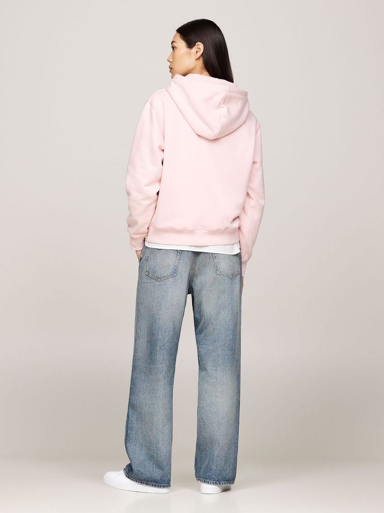 Polerón Hoodie Logo TIO Bordado Rosado Tommy Hilfiger-2