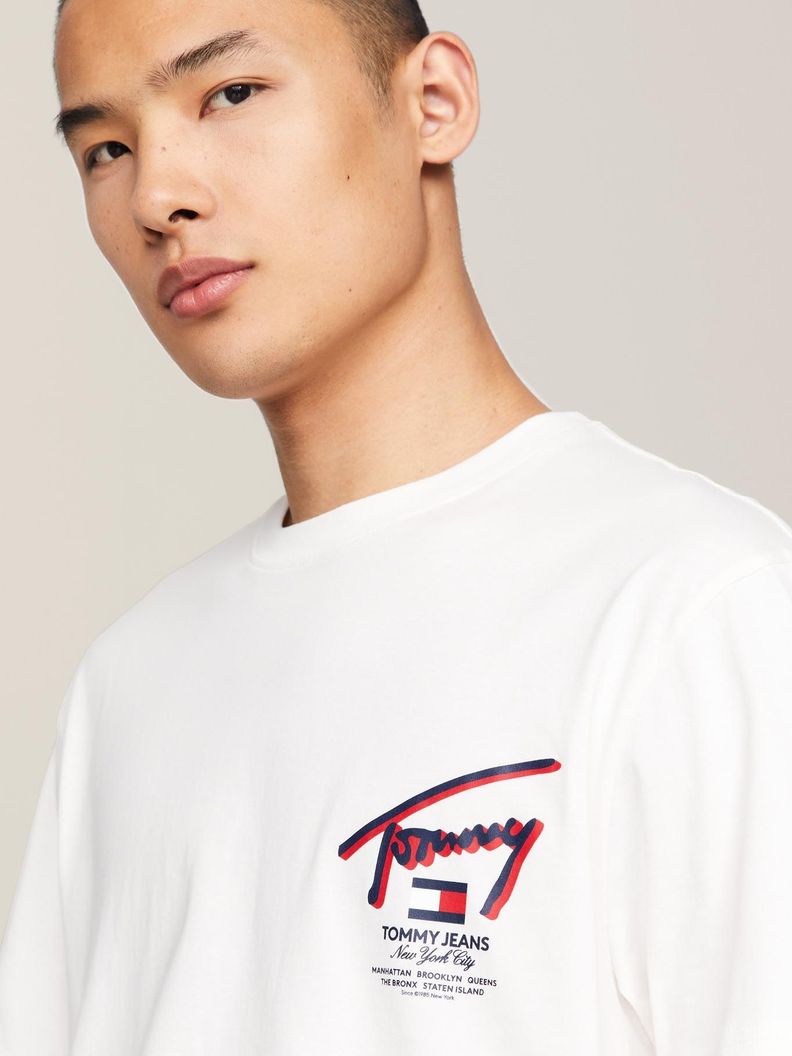 Polera Con Logo 3D Regular Fit Blanco Tommy Jeans-3