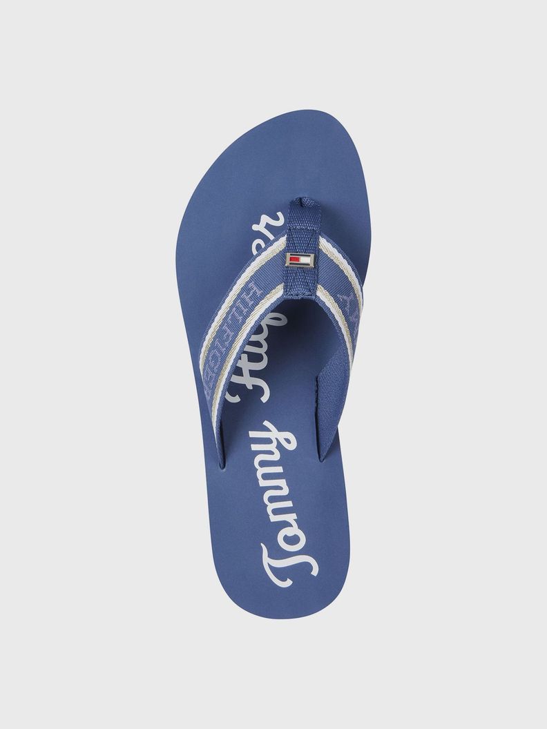 Sandalias Signature Con Logo Azul Tommy Hilfiger-1