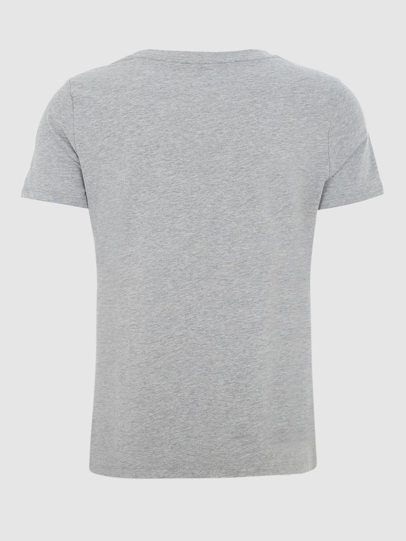 Polera Corazones Logo Bandera Gris Tommy Hilfiger-1