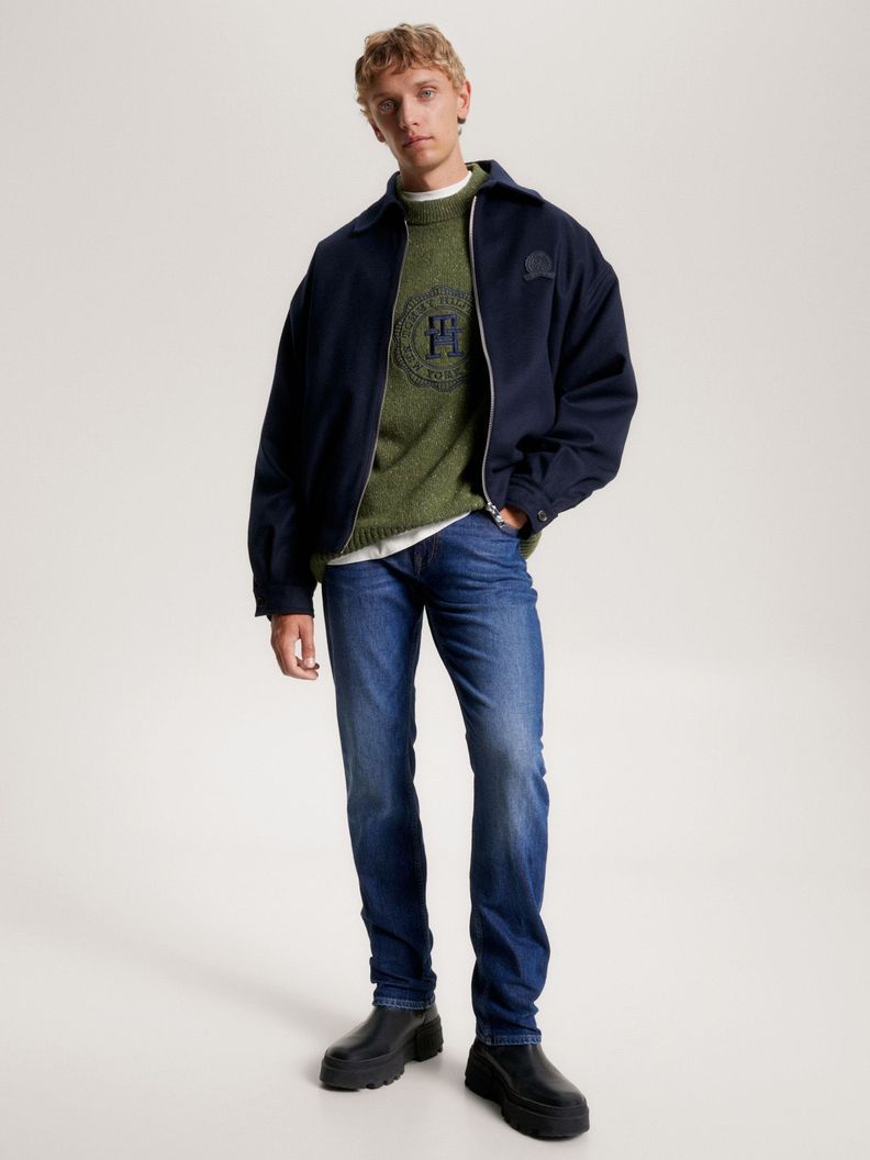 Jeans Denton Con Efecto Lavado Azul Tommy Hilfiger-0