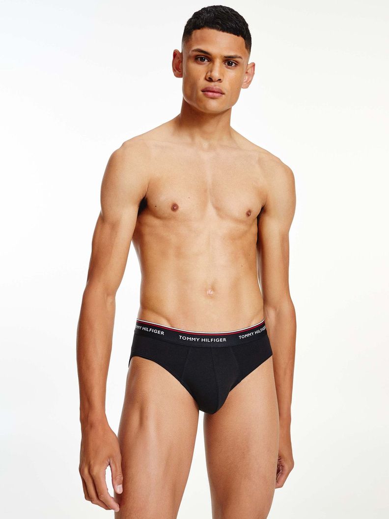 Pack De 3 Calzoncillos Slips Negro Tommy Hilfiger-1