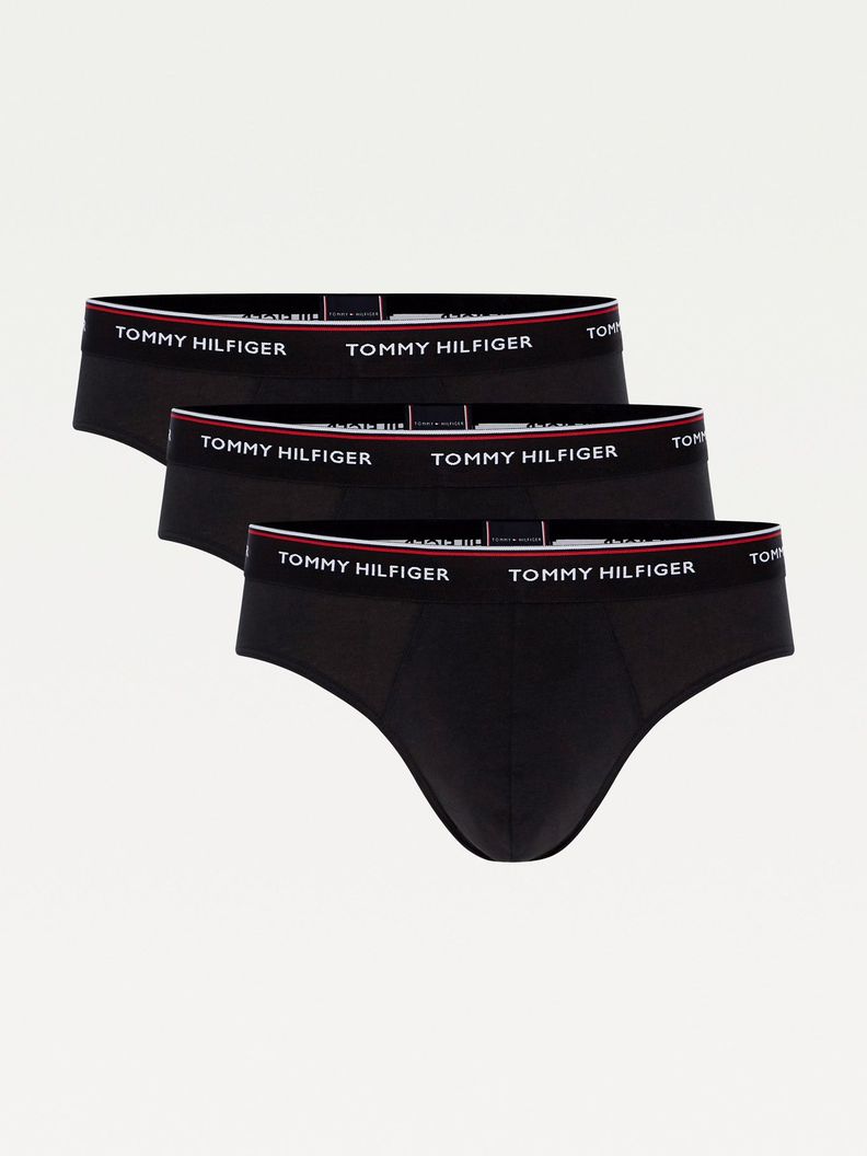 Pack De 3 Calzoncillos Slips Negro Tommy Hilfiger-0