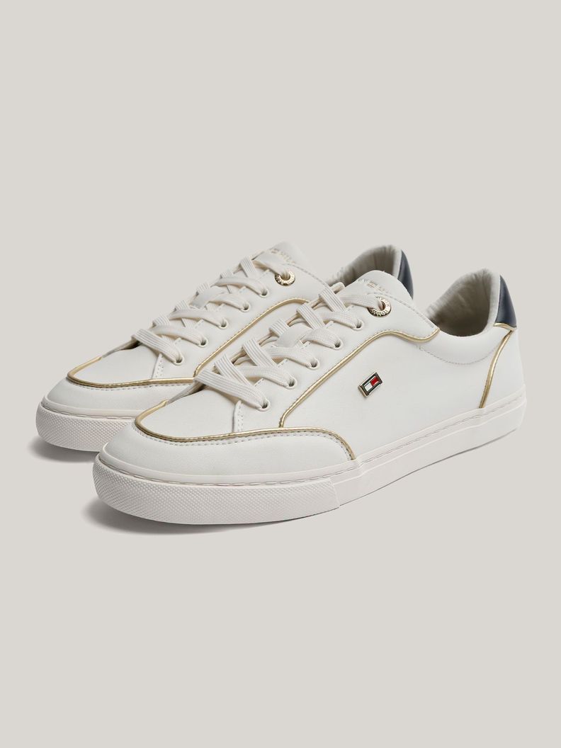 Zapatillas Con Logo Metalic Blanco Tommy Hilfiger-0