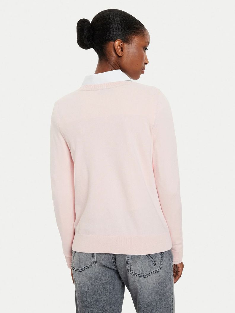 Sweater Con Cuello Estilo Barco Rosado Tommy Hilfiger-2