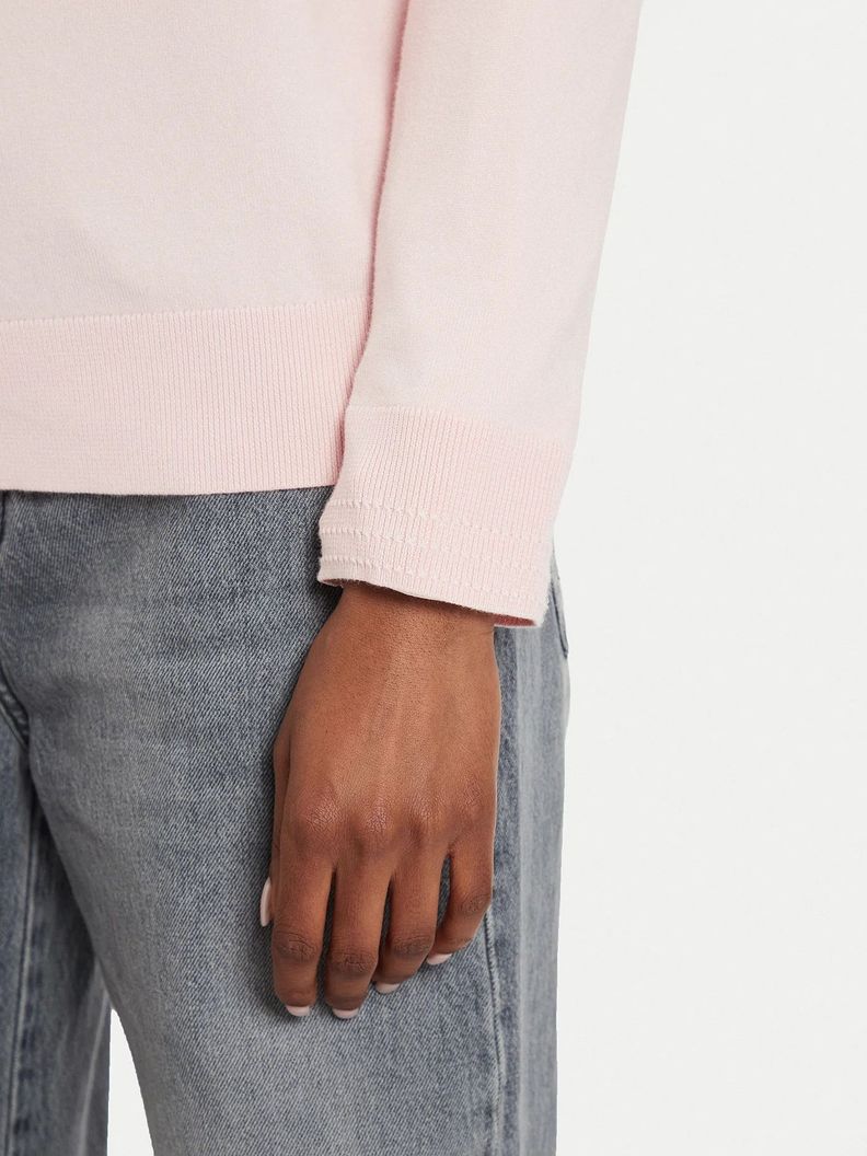 Sweater Con Cuello Estilo Barco Rosado Tommy Hilfiger-4