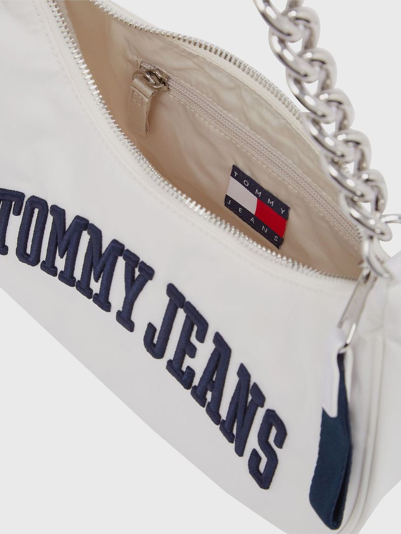 Cartera Iconic Con Correa De Cadena Blanco Tommy Jeans-2