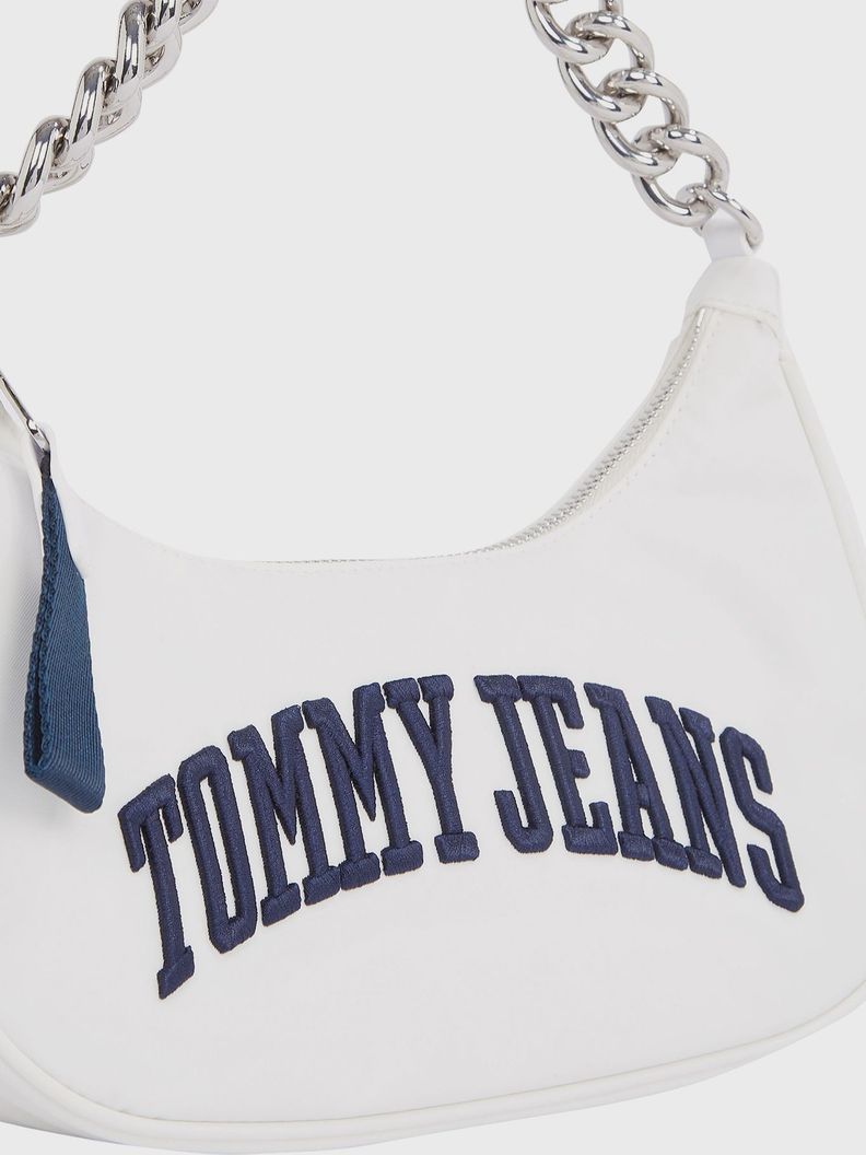 Cartera Iconic Con Correa De Cadena Blanco Tommy Jeans-3