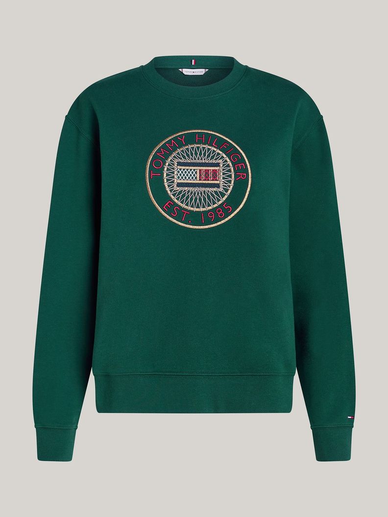 Polerón Nautico Logo Bordado Verde Tommy Hilfiger-4