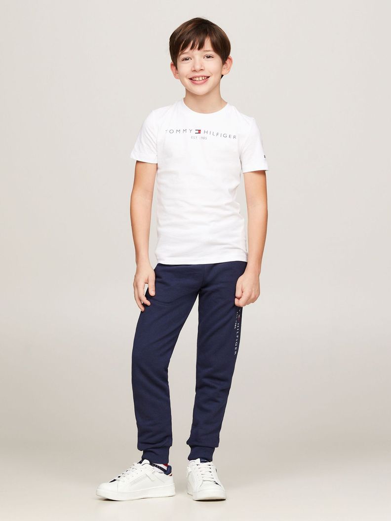 Polera Kids Essential Logo C-Neck Blanco Tommy Hilfiger-1