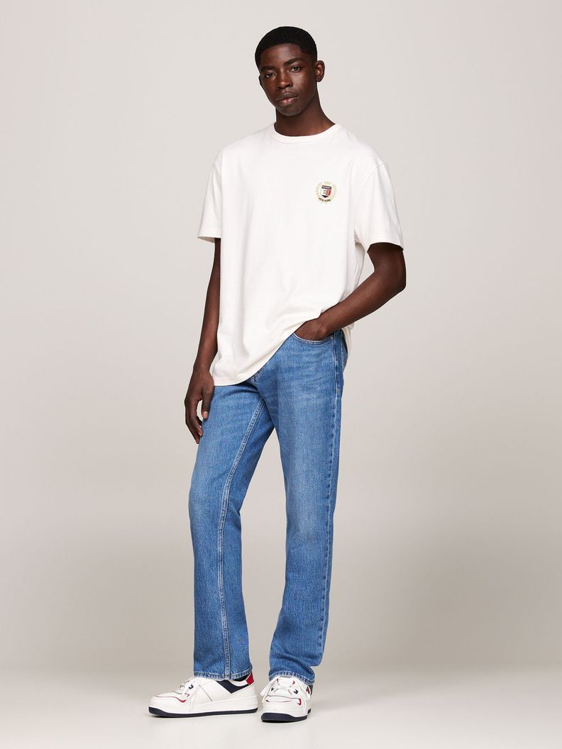 Polera Crest Flag Logo Blanco Tommy Hilfiger-1