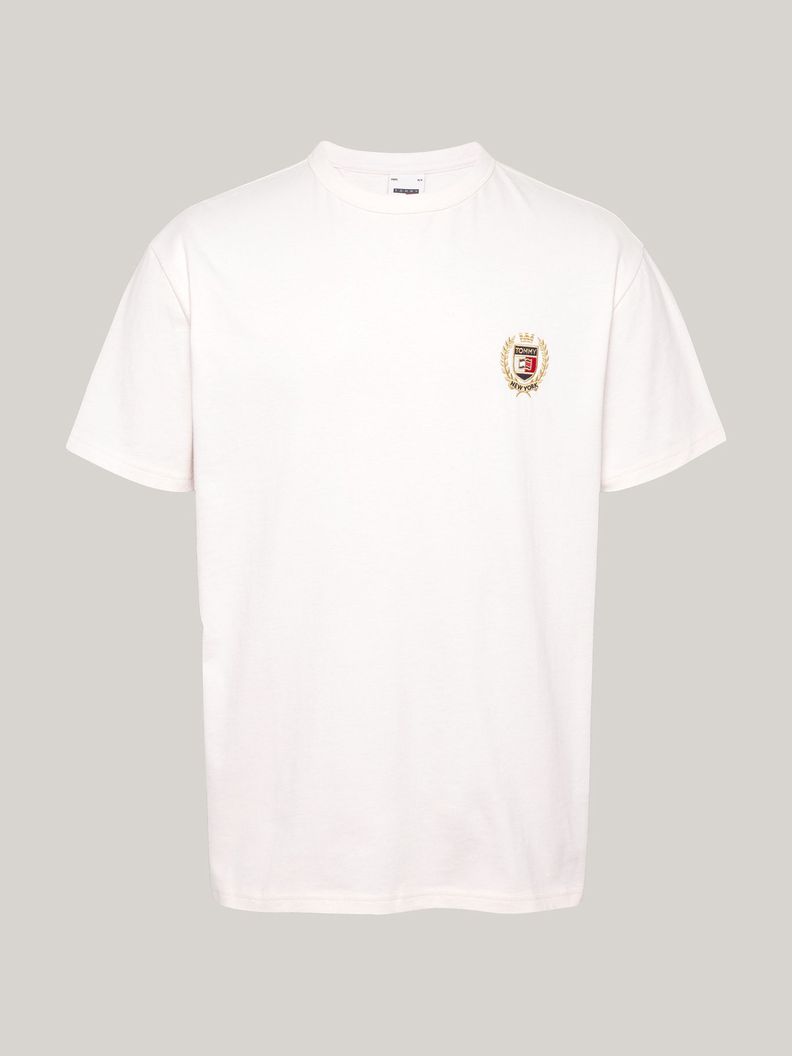 Polera Crest Flag Logo Blanco Tommy Hilfiger-4