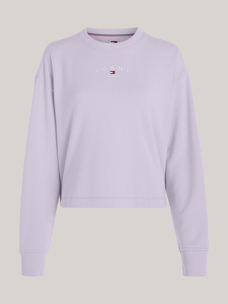 Polerón Relaxed Essential Logo Lila Tommy Jeans-4