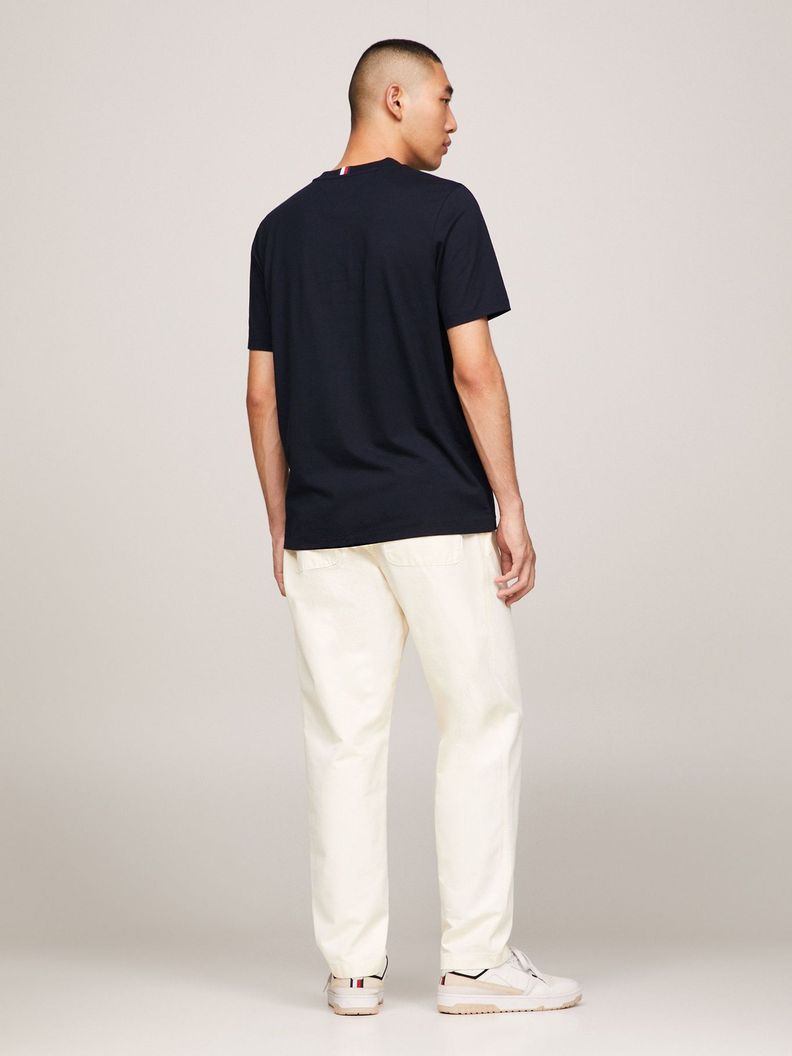 Polera Con Script Logo Azul Tommy Hilfiger-2