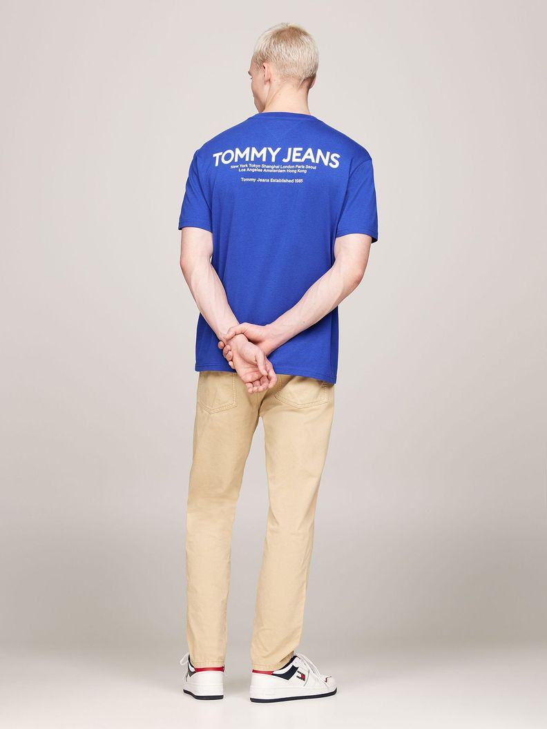 Polera Con Logo En La Espalda Azul Tommy Jeans-2