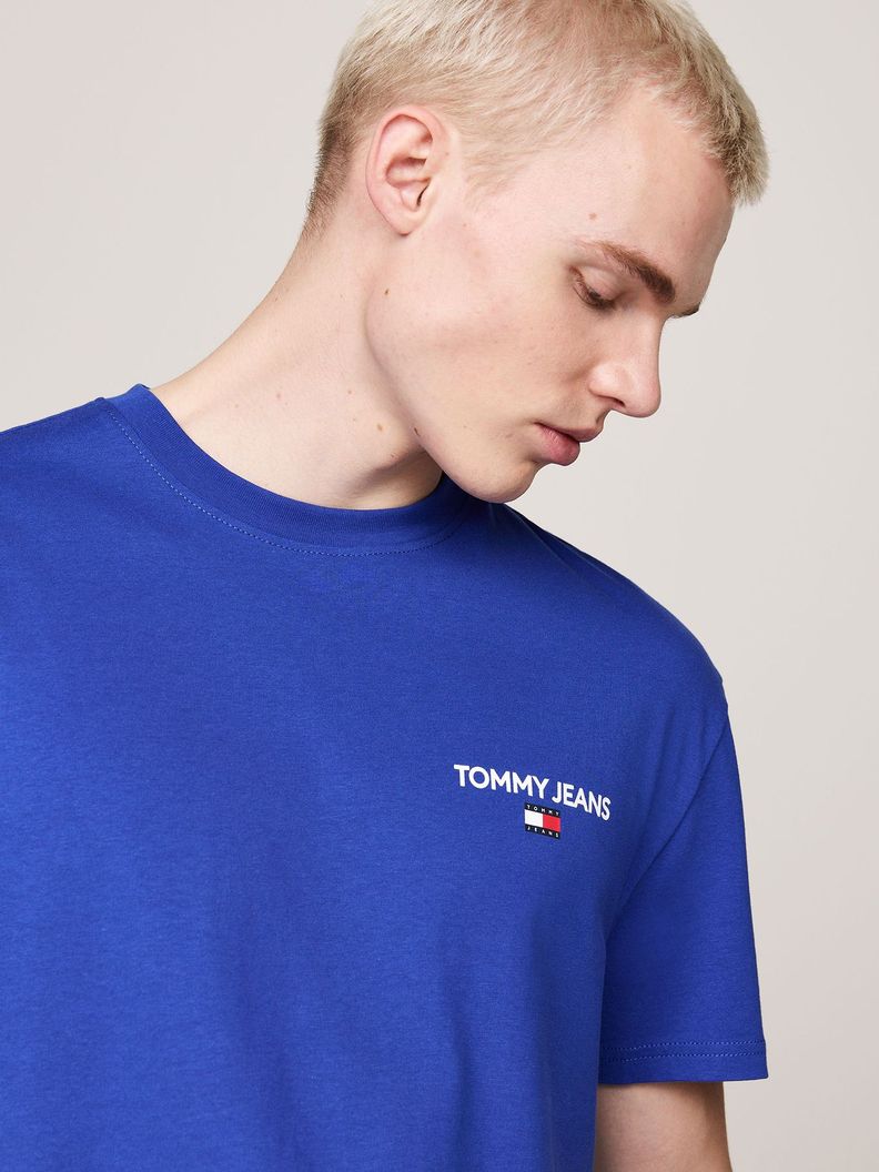 Polera Con Logo En La Espalda Azul Tommy Jeans-3