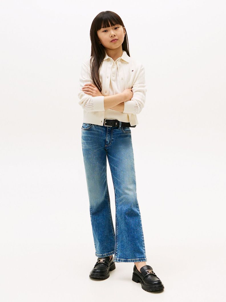 Jeans Acampanados Destenidos Azul 4