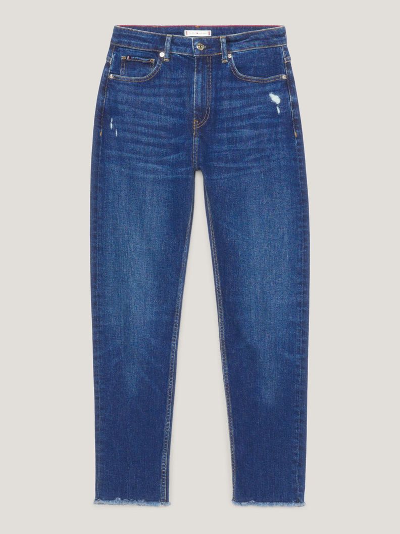 Jeans Carrot De Talle Alto Azul Tommy Hilfiger-4