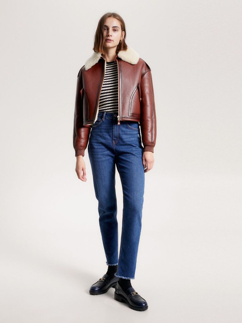 Jeans Carrot De Talle Alto Azul Tommy Hilfiger-0