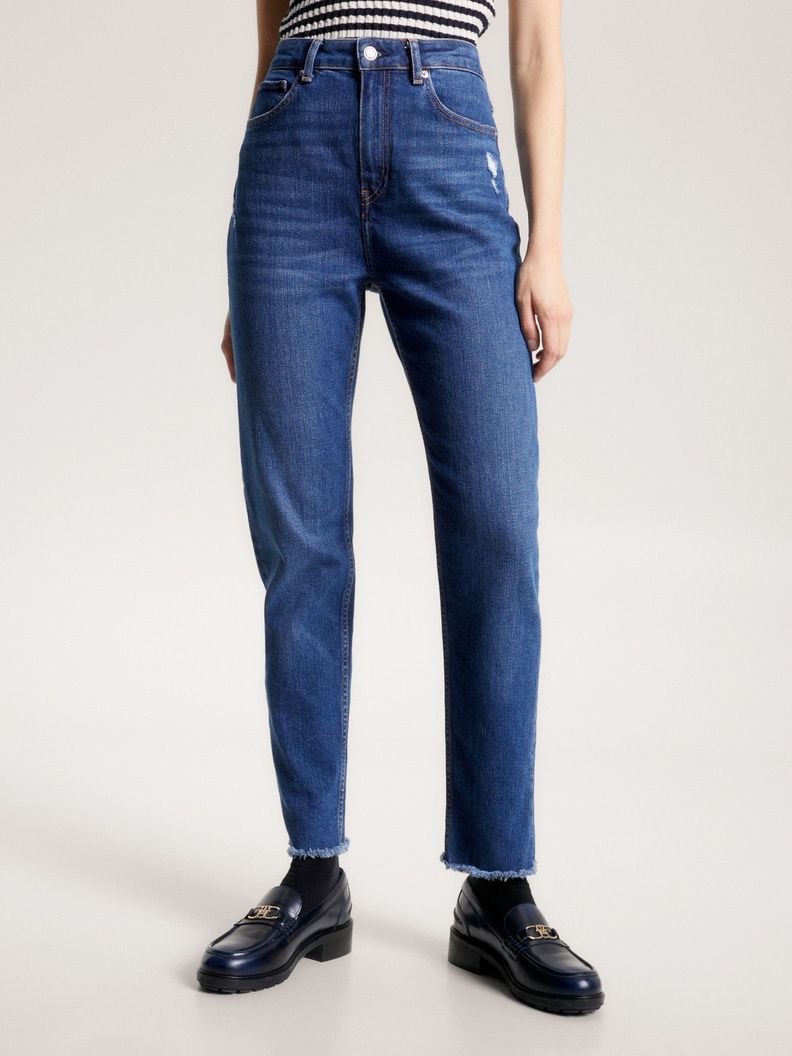 Jeans Carrot De Talle Alto Azul Tommy Hilfiger-1