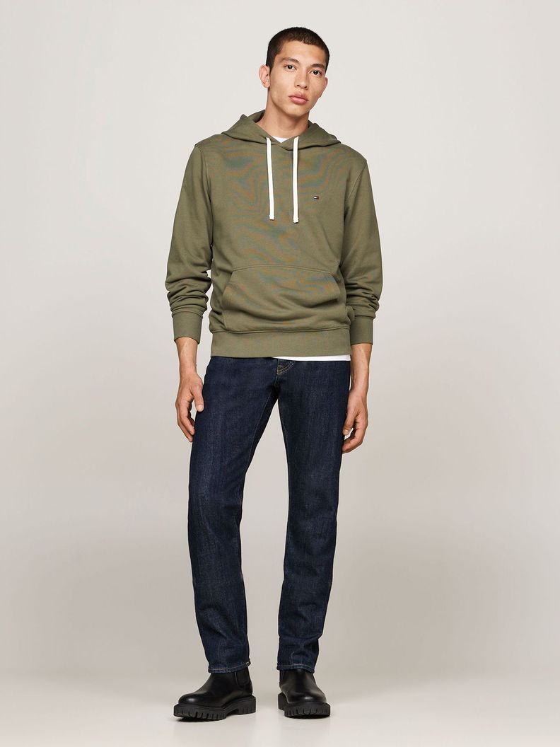 Polerón Hoodie Con Logo Bordado Verde Tommy Hilfiger-1